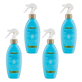 OGX Shine + Hydrate Argan Oil of Morocco Heat Protect Spray 177mL Pack of 4
