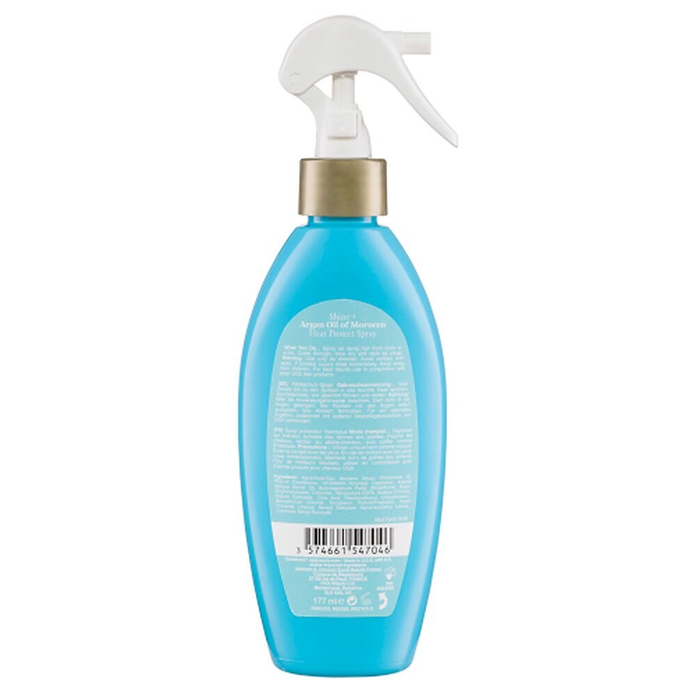 OGX Shine + Hydrate Argan Oil of Morocco Heat Protect Spray 177mL