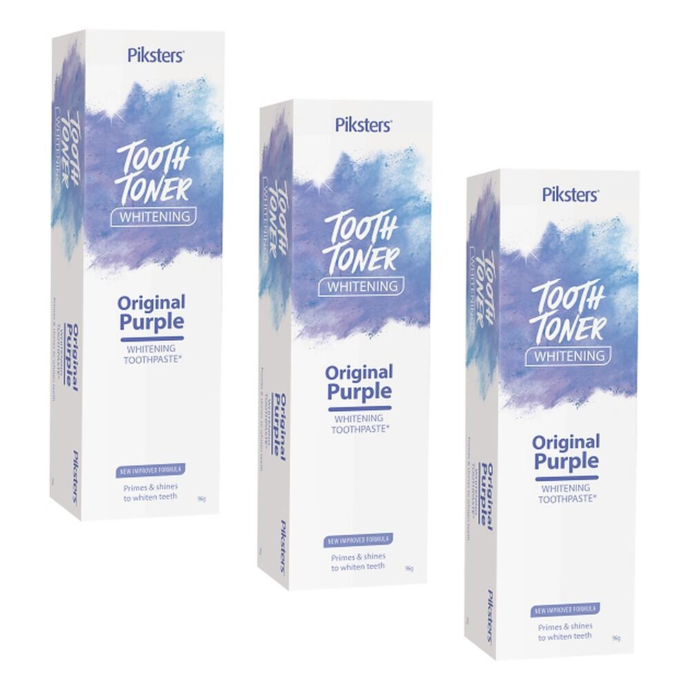 Designer White Tooth Toner Purple 75mL Pack of 3