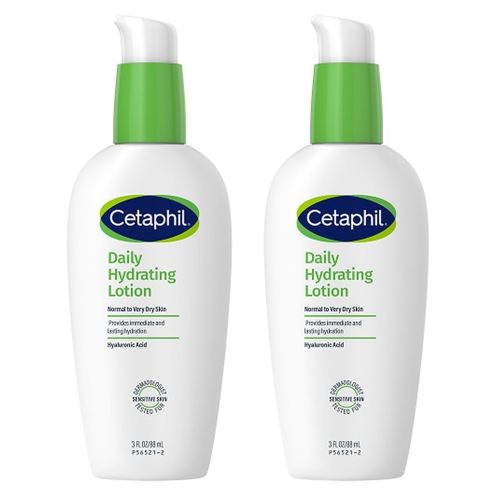 Cetaphil Daily Hydrating Lotion with Hyaluronic Acid 88mL Pack of 2