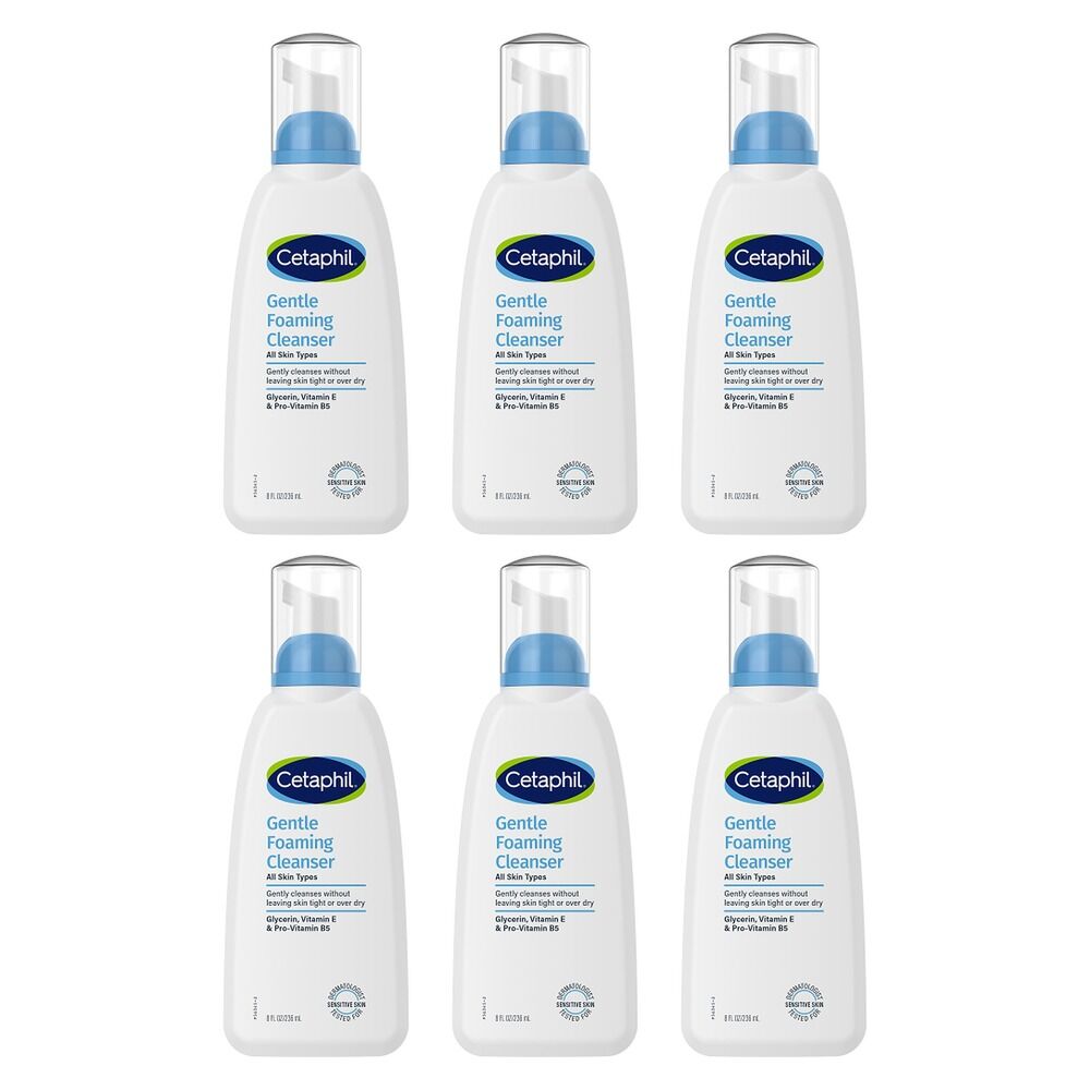 Cetaphil Gentle Foaming Cleanser 236mL Pack of 6
