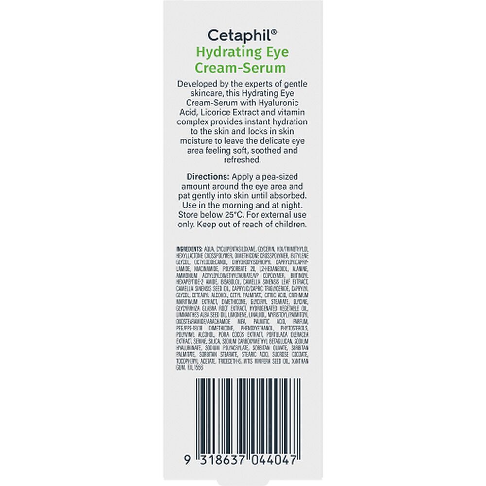 Cetaphil Hydrating Eye Cream-Serum with Hyaluronic Acid 14mL