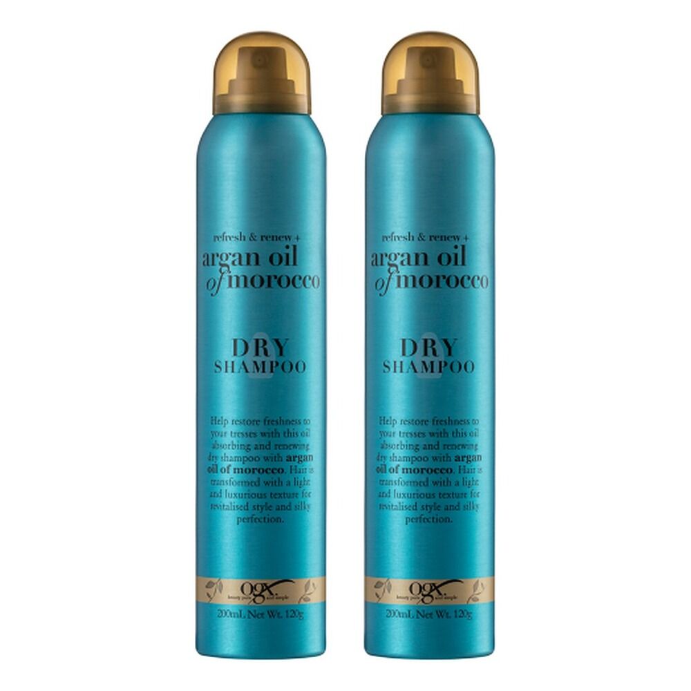 OGX Refresh & Renew+ Argan Oil of Morocco Dry Shampoo 200mL Pack of 2