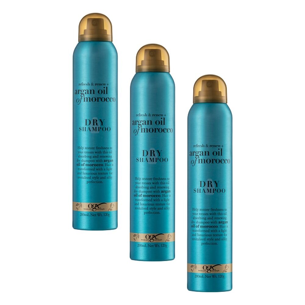 OGX Refresh & Renew+ Argan Oil of Morocco Dry Shampoo 200mL Pack of 3
