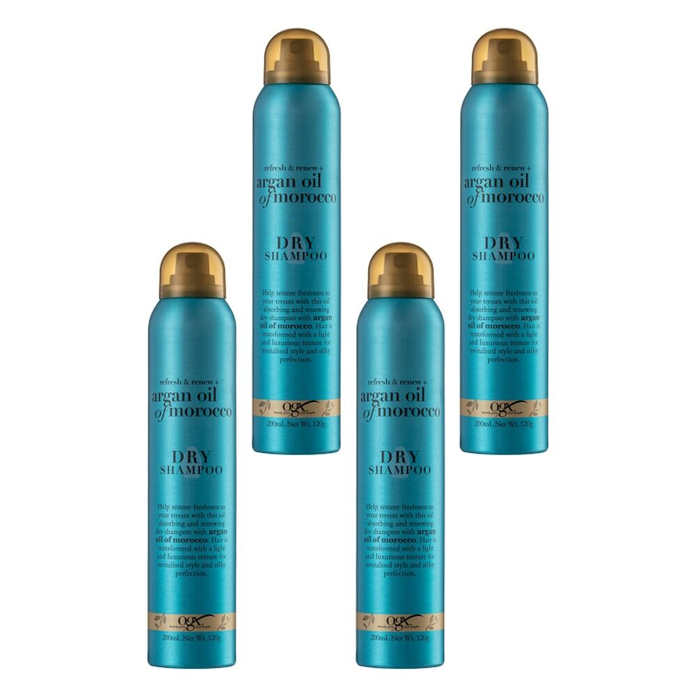 OGX Refresh & Renew+ Argan Oil of Morocco Dry Shampoo 200mL Pack of 4