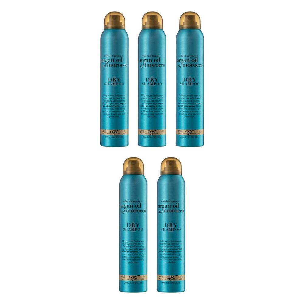 OGX Refresh & Renew+ Argan Oil of Morocco Dry Shampoo 200mL Pack of 5