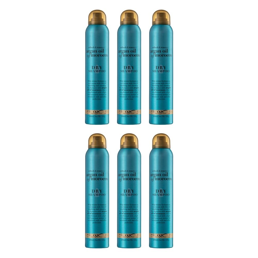 OGX Refresh & Renew+ Argan Oil of Morocco Dry Shampoo 200mL Pack of 6