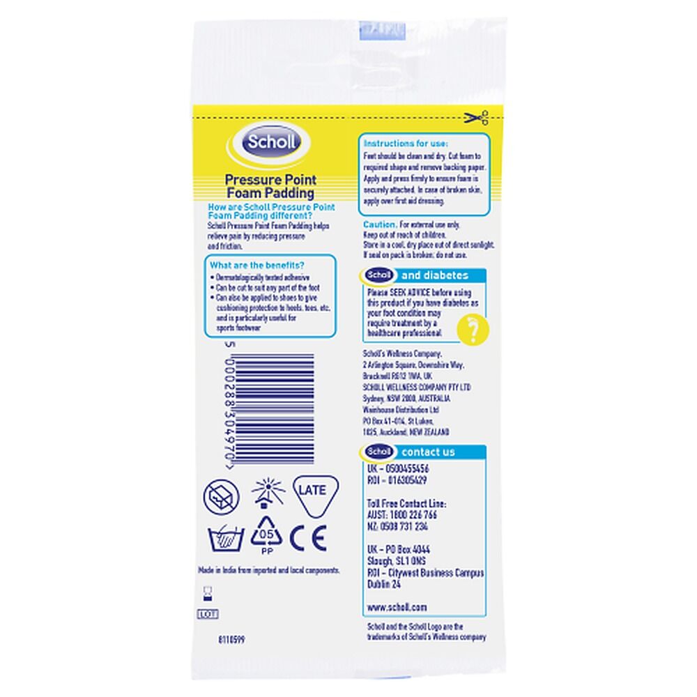 Scholl Pressure Point Foam Padding