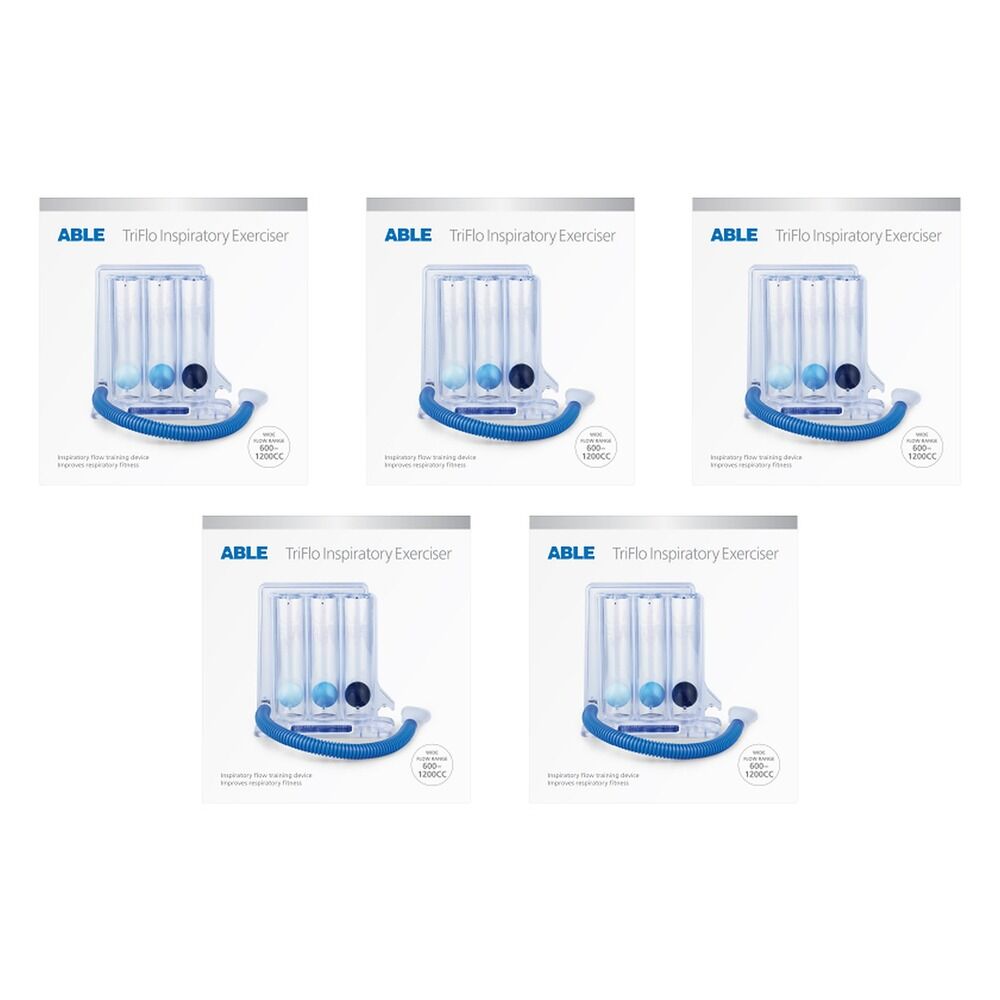Able TriFlo Inspiratory Exerciser Pack of 5