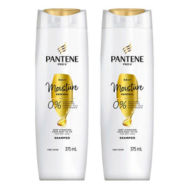 Pantene Pro-V Daily Moisture Renewal Shampoo for Dry Hair 375mL Pack of 2