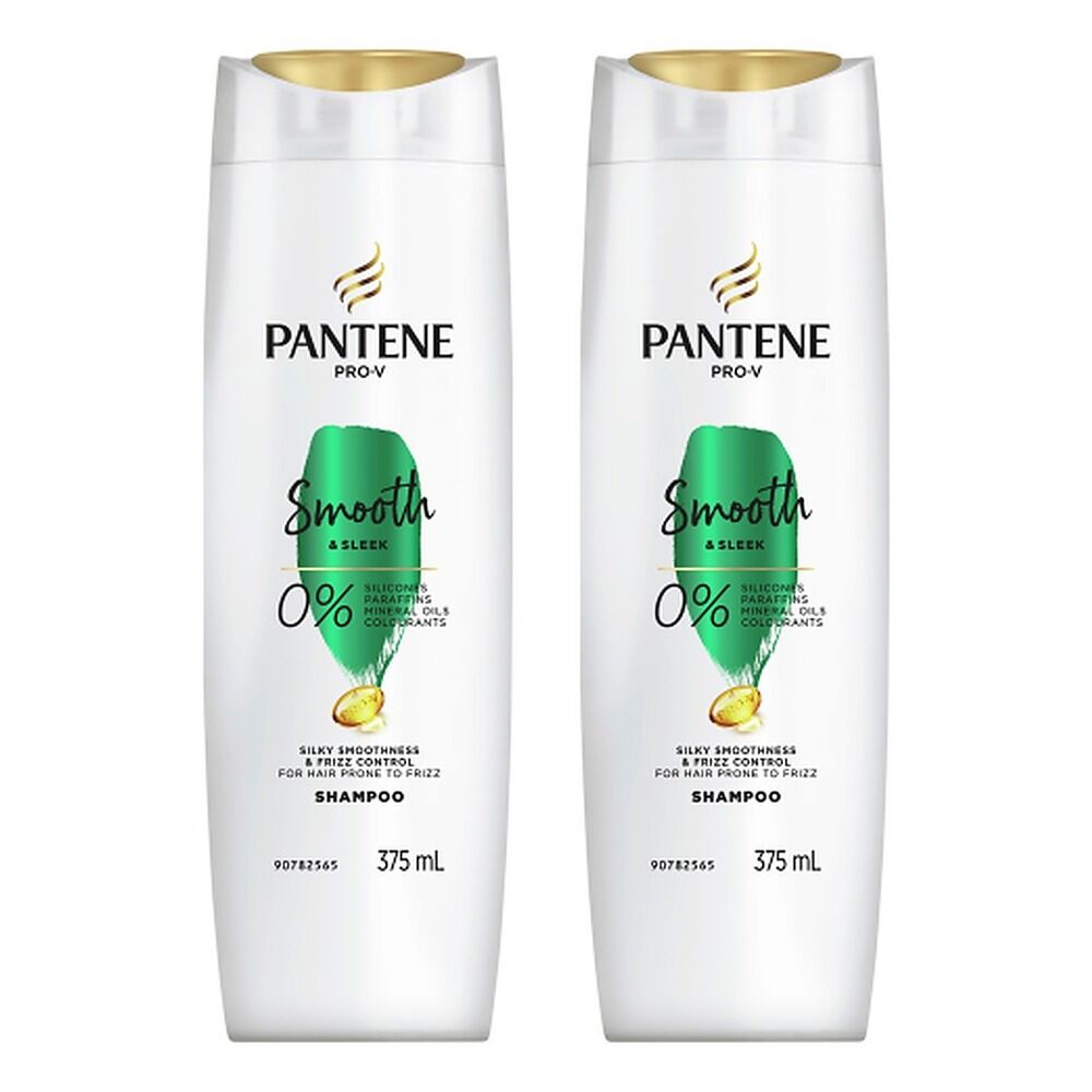 Pantene Pro-V Smooth & Sleek Shampoo 375mL Pack of 2