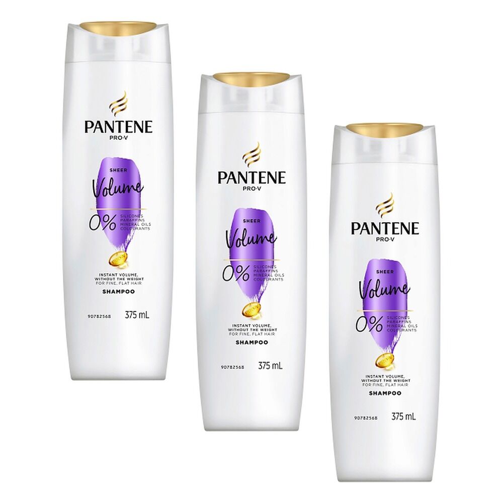 Pantene Pro-V Sheer Volume Shampoo 375mL Pack of 3