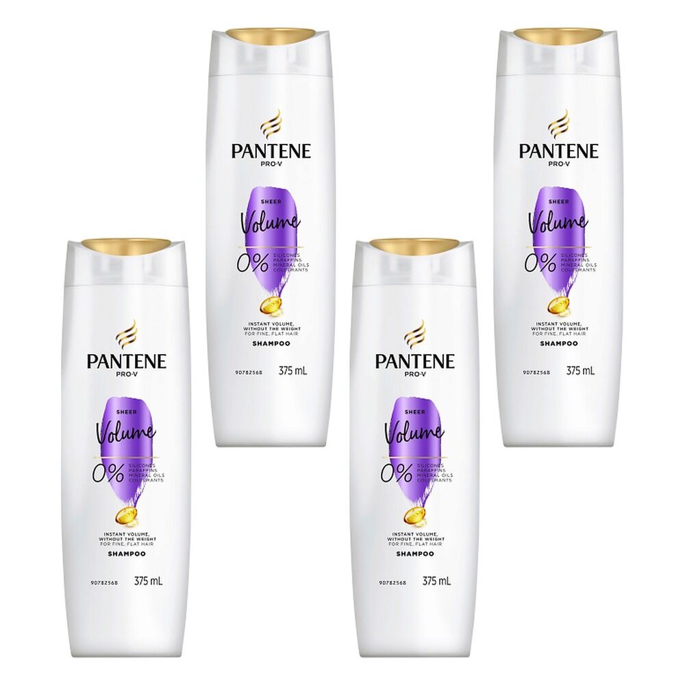 Pantene Pro-V Sheer Volume Shampoo 375mL Pack of 4