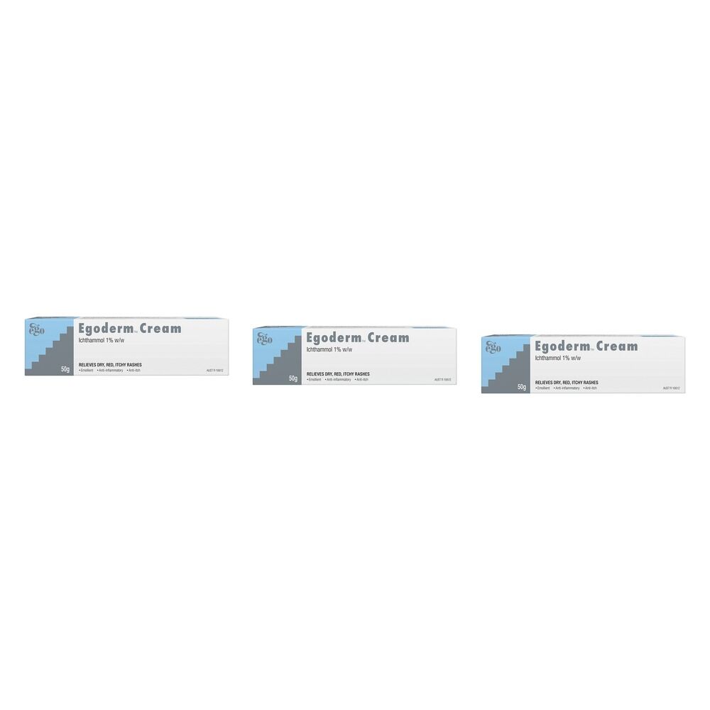 Ego Egoderm Cream 50g Pack of 3