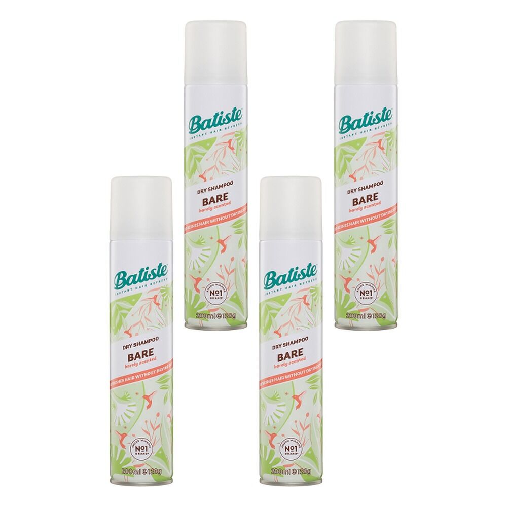 Batiste Bare Dry Shampoo 200mL Pack of 4