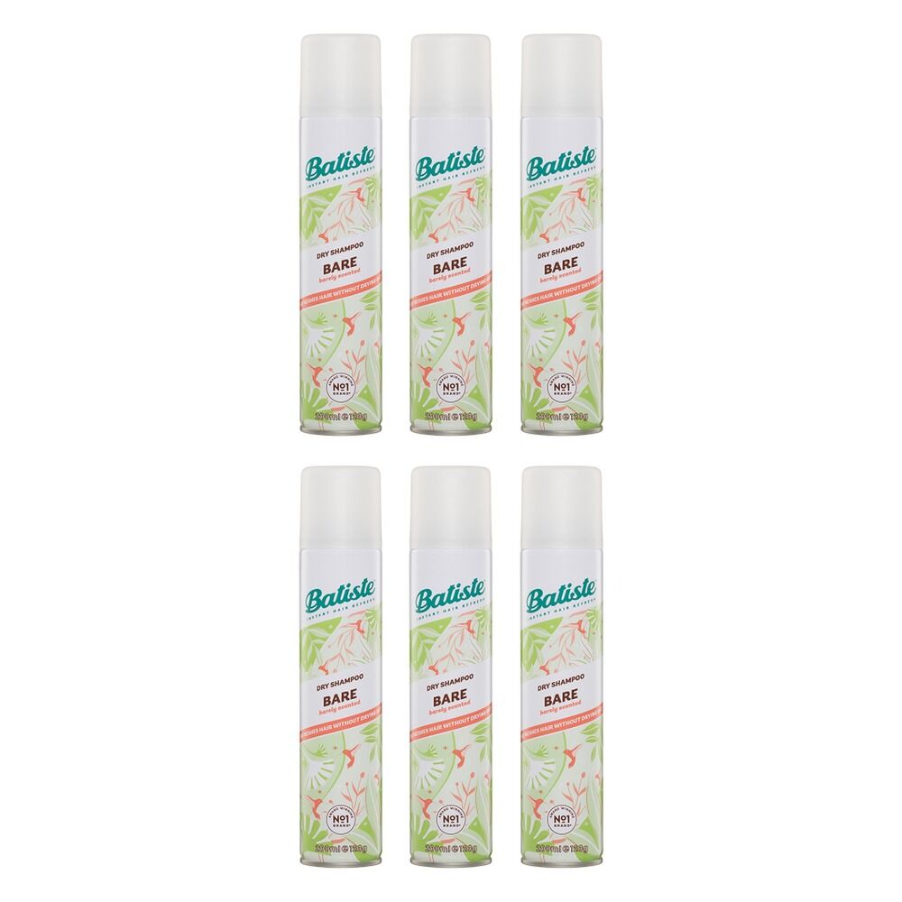 Batiste Bare Dry Shampoo 200mL Pack of 6