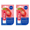 NIVEA 24h Melt-In Moisture Lip Balm Strawberry Shine 4.8g Pack of 2