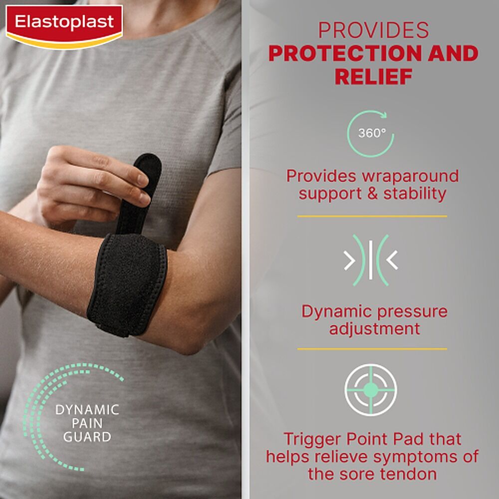 Elastoplast Sport Tennis Elbow Support Black