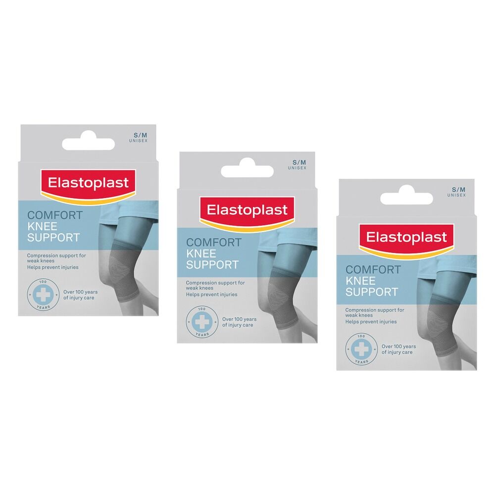 Elastoplast Comfort Knee Support Small/Medium Pack of 3