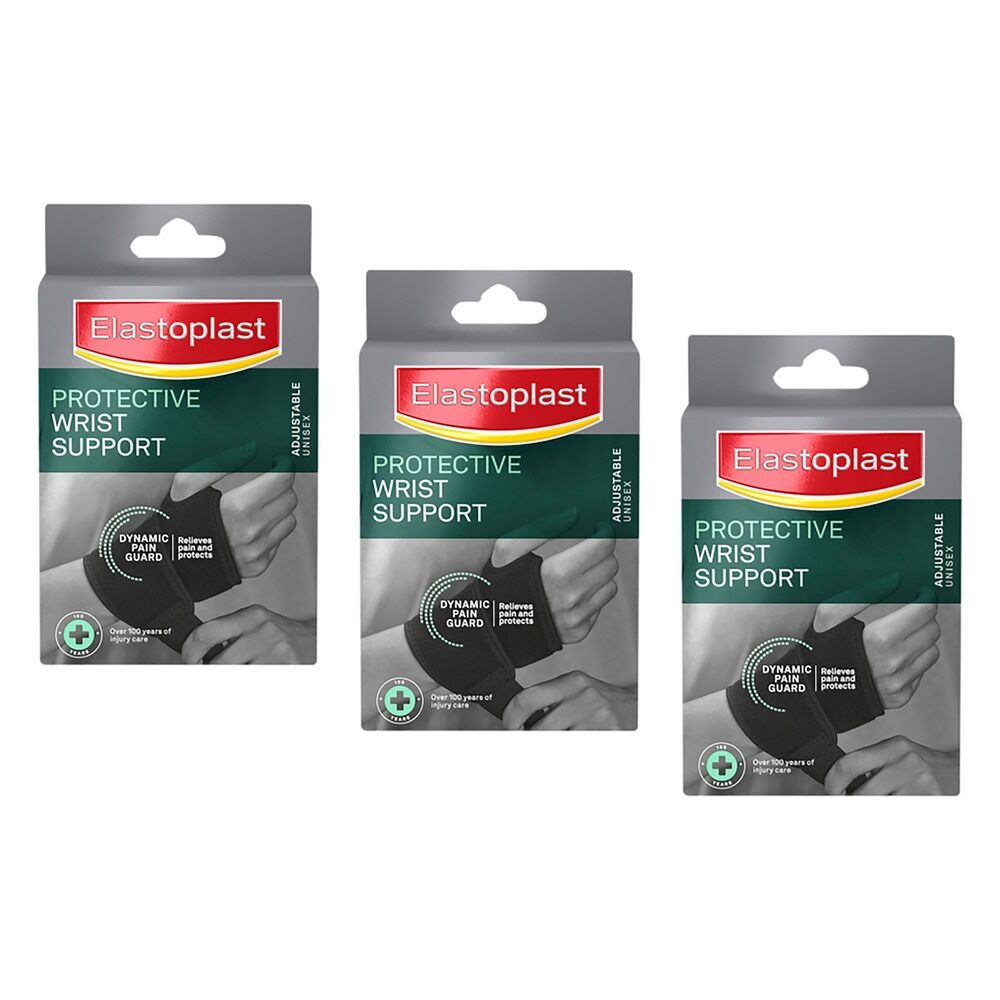 Elastoplast Adjustable Wrist Support Pack of 3