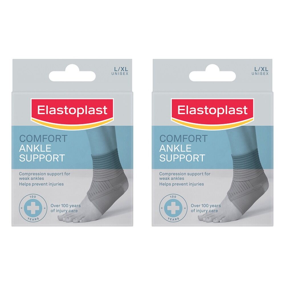 Elastoplast Comfort Ankle Support L/XL Pack of 2