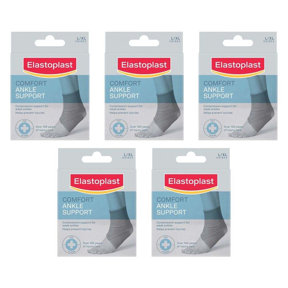 Elastoplast Comfort Ankle Support L/XL Pack of 5