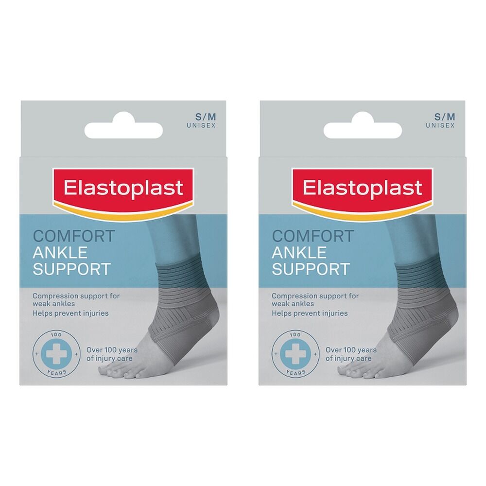 Elastoplast Comfort Ankle Support Small/Medium Pack of 2