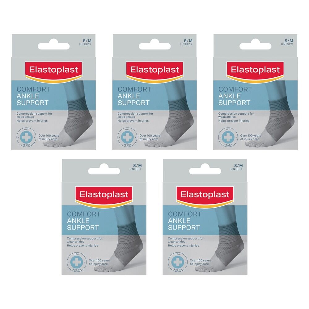 Elastoplast Comfort Ankle Support Small/Medium Pack of 5