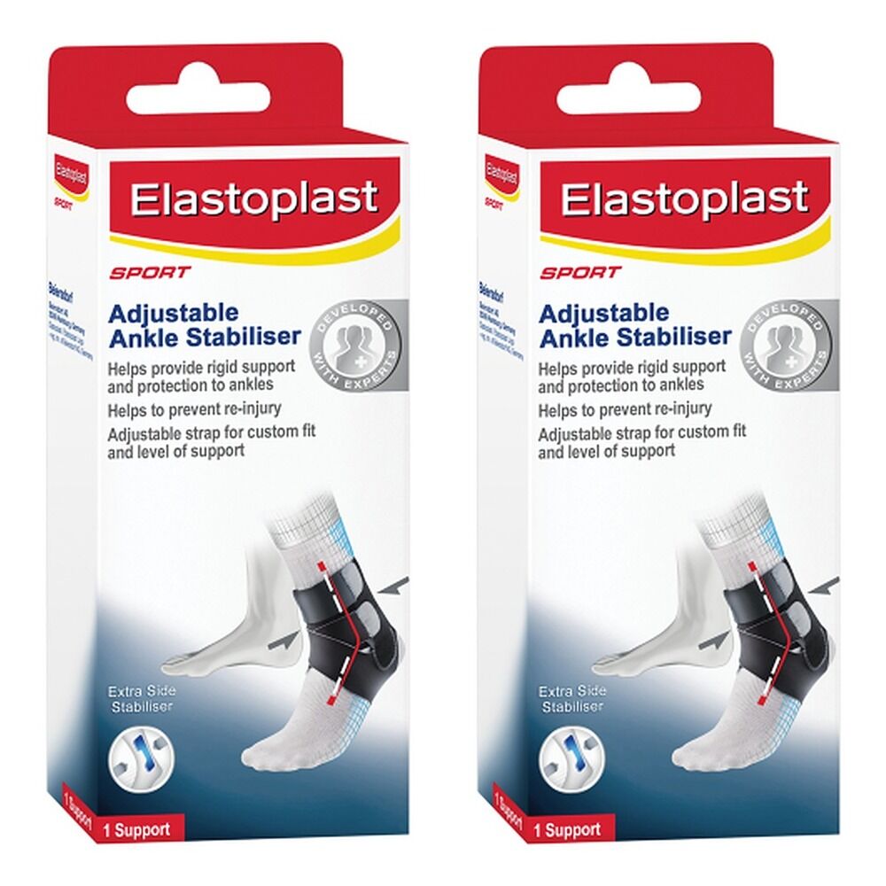 Elastoplast Sport Adjustable Ankle Stabiliser Pack of 2