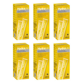 Hydralyte Tropical Flavoured Electrolyte Ice Blocks 16 Pack Bundle of 6