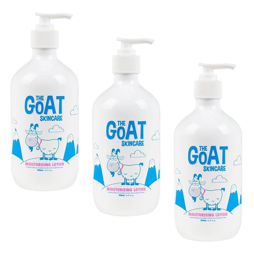 The Goat Skincare Moisturising Lotion 500mL Pack of 3