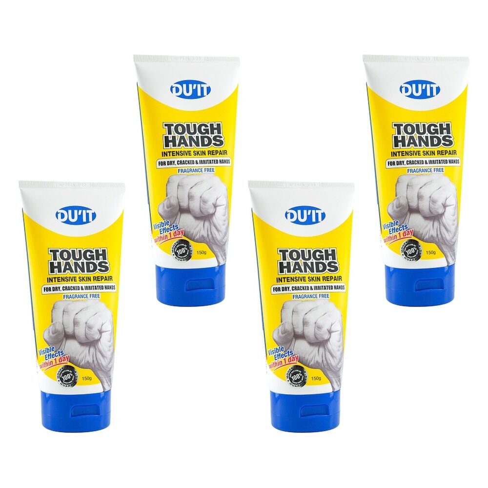 DU'IT Tough Hands Fragrance Free 150g Pack of 4