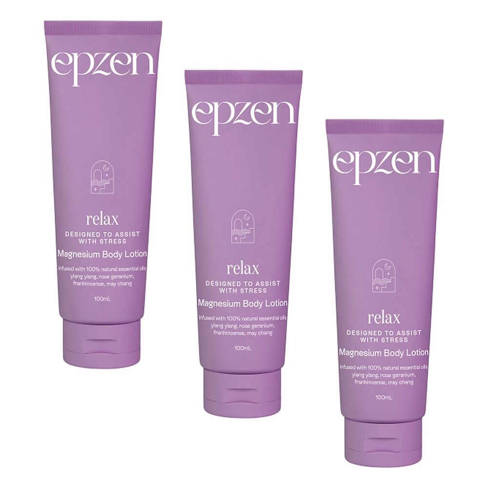 EpZen Magnesium Body Lotion Relax 100mL Pack of 3