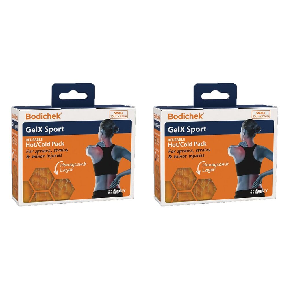 Bodichek Gel X Sport Heat/Cold Pack Small 13x22cm Bundle of 2