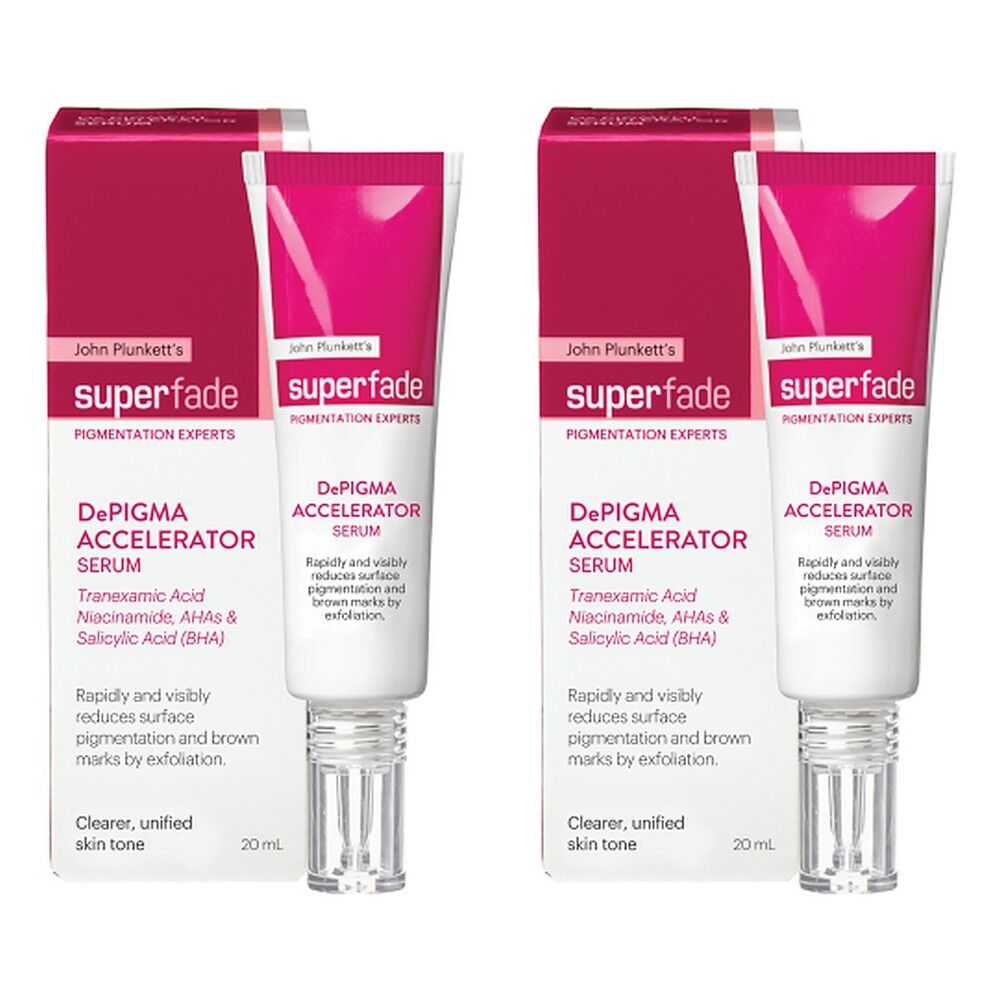 Plunketts Superfade DePigma Accelerator Serum 20mL Pack of 2