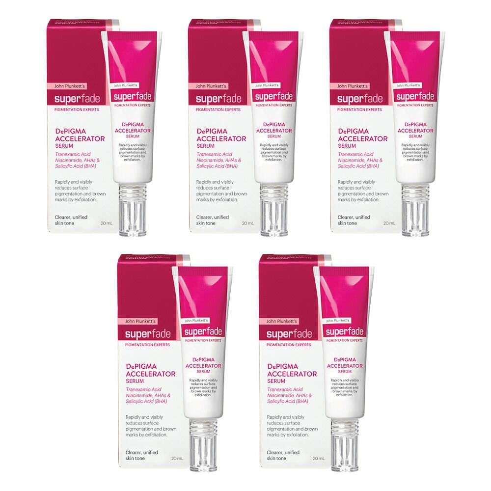 Plunketts Superfade DePigma Accelerator Serum 20mL Pack of 5