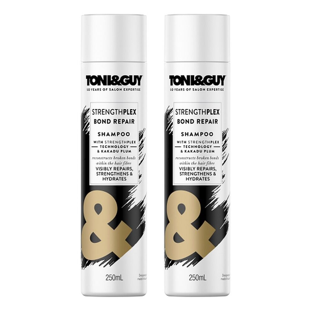Toni & Guy StrengthPlex Bond Repair Shampoo 250mL Pack of 2