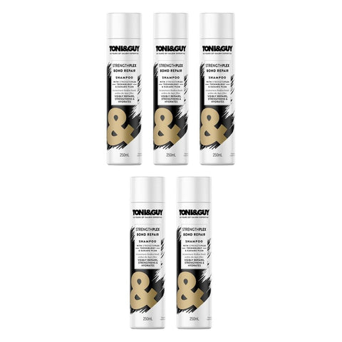 Toni & Guy StrengthPlex Bond Repair Shampoo 250mL Pack of 5