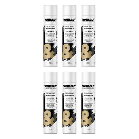 Toni & Guy StrengthPlex Bond Repair Shampoo 250mL Pack of 6