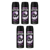 Lynx Deodorant Aerosol Black Night 165mL Pack of 5