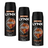 Lynx Deodorant Aerosol Collision Leather + Cookies 165mL Pack of 3