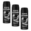 Lynx Deodorant Aerosol Black 165mL Pack of 3