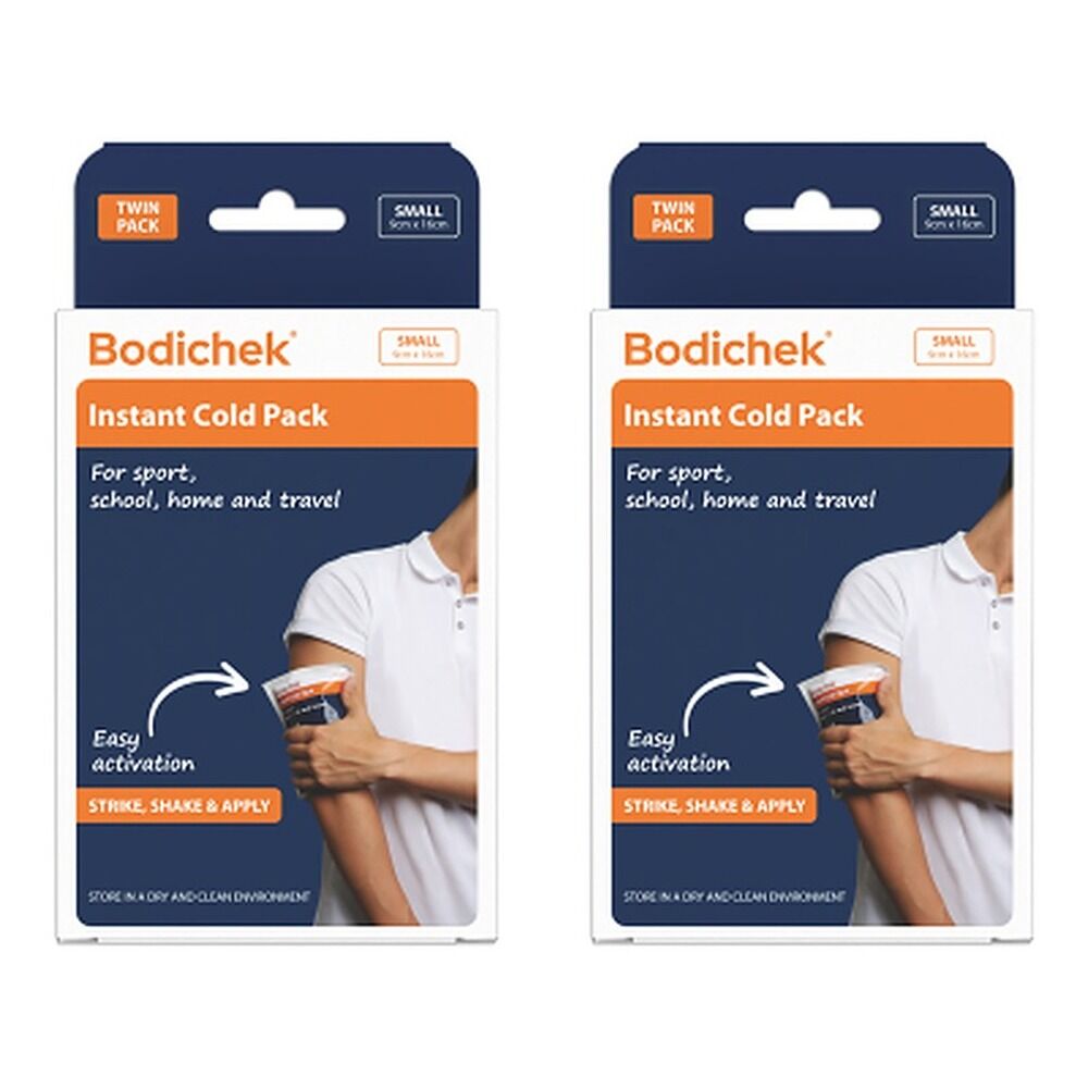 Bodichek Instant Cold Pack Small 9cm x 16cm Twin Pack Bundle of 2