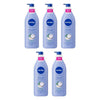 NIVEA Coconut & Monoi Oil Body Lotion, 48h Moisture, 400mL Pack of 5
