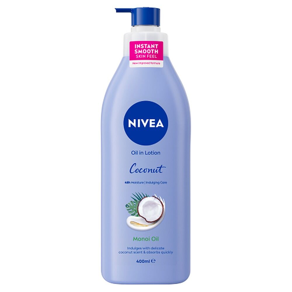 NIVEA Coconut & Monoi Oil Body Lotion, 48h Moisture, 400mL