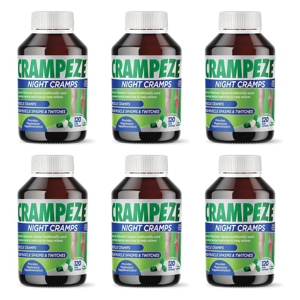 Crampeze Night Cramps 120 Capsules Pack of 6