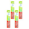 Colgate Twister Manual Toothbrush, Soft Spiral Bristles Pack of 4