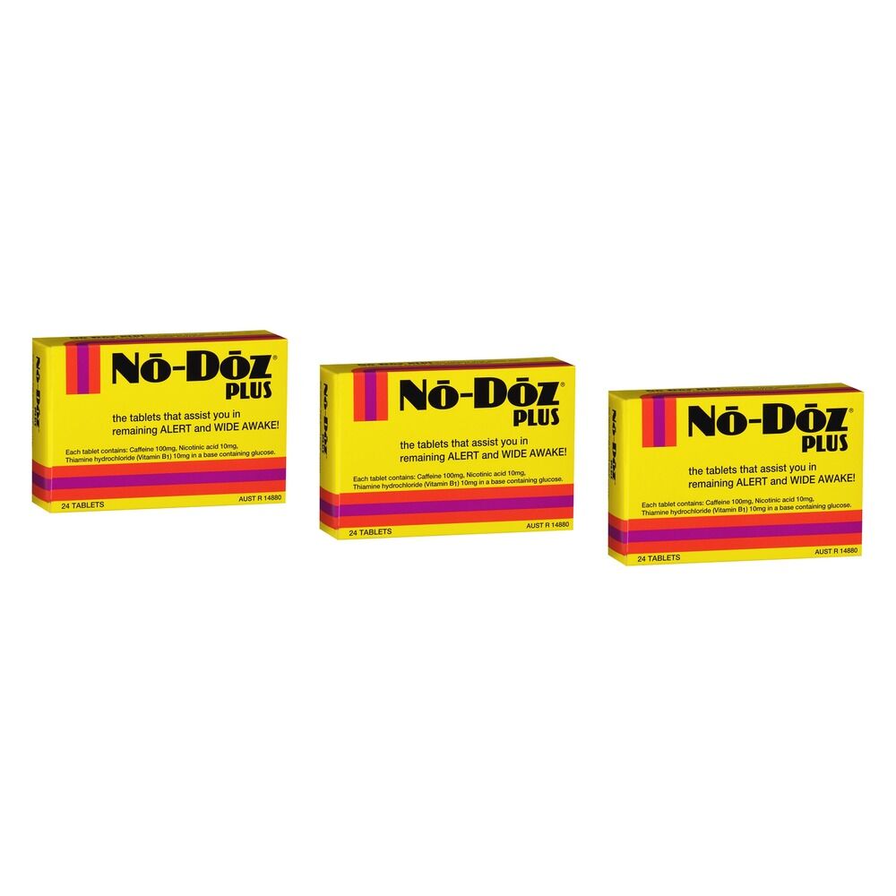 No-Doz Plus 24 Tablets Pack of 3