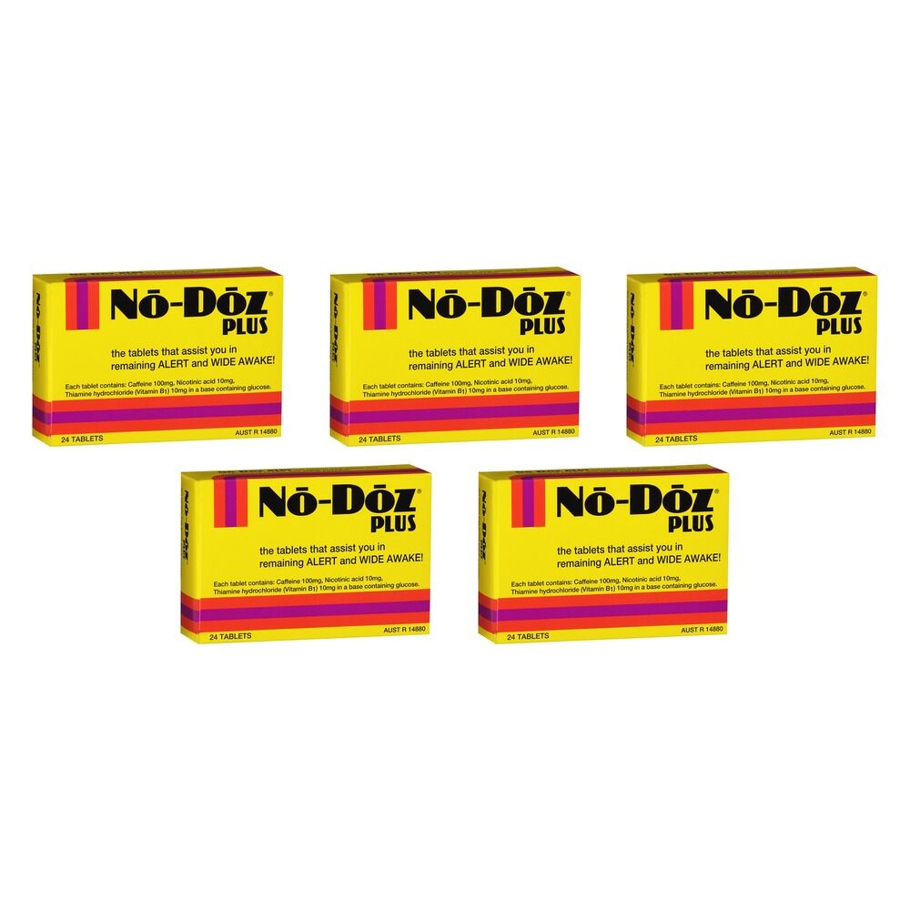 No-Doz Plus 24 Tablets Pack of 5