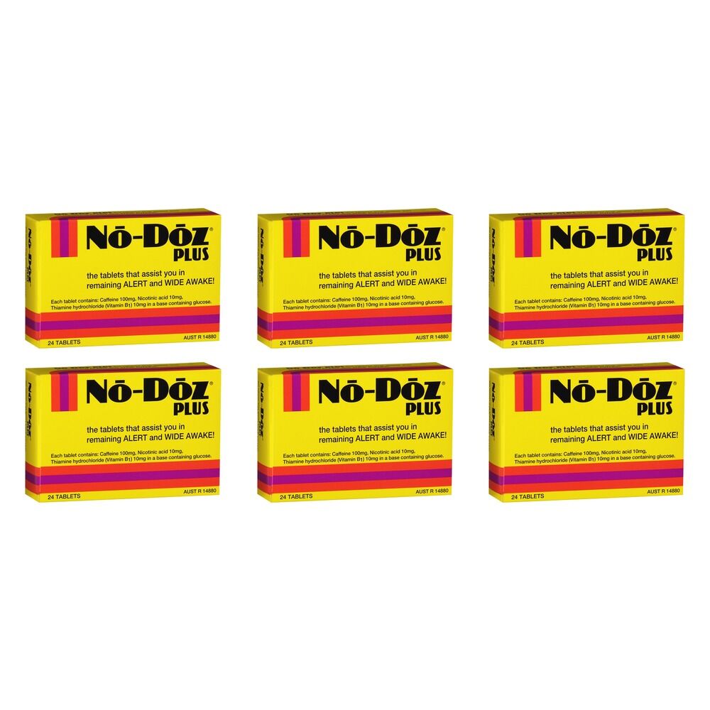 No-Doz Plus 24 Tablets Pack of 6